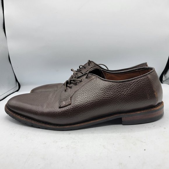 Allen Edmonds San Marco Mens 11.5 Dark Brown Pebbled Leather Dress Shoes 5722 main image 6